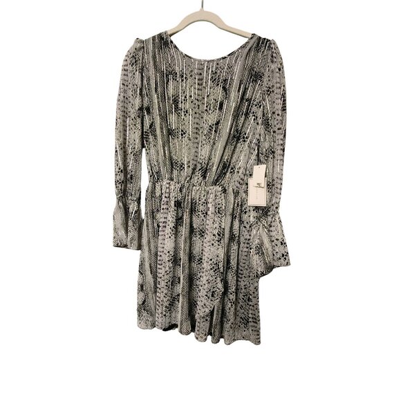 1. STATE Metallic Snake Print Back Cutout Dress NWT L - Picture 3 of 5